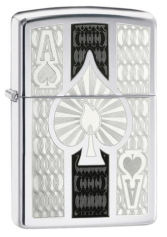 24196 Intricate Spade Design < USA Decorated < LIGHTERS | zippo
