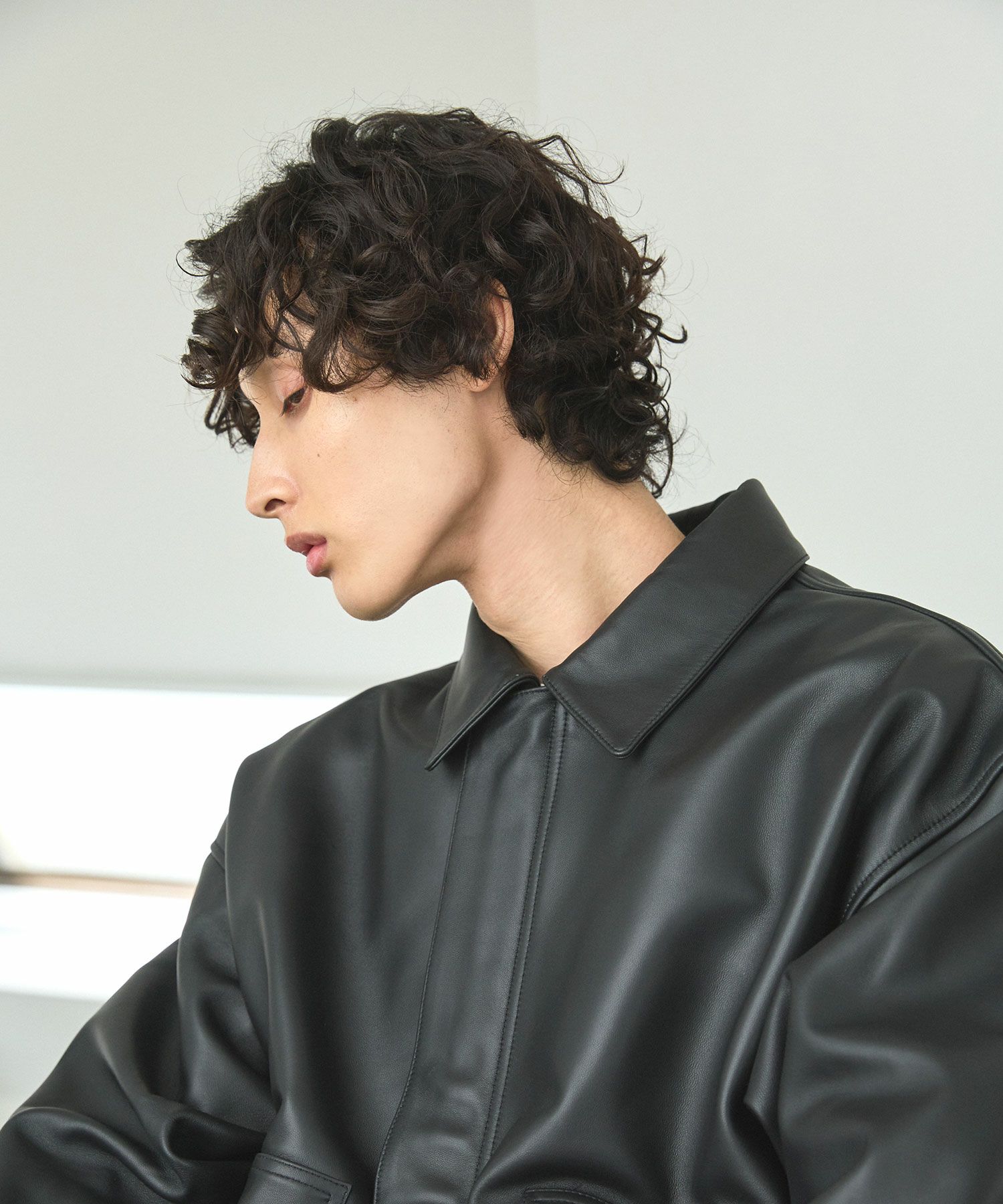 OPENING ACT] リアルシープレザーショートワークブルゾン 〓予約販売