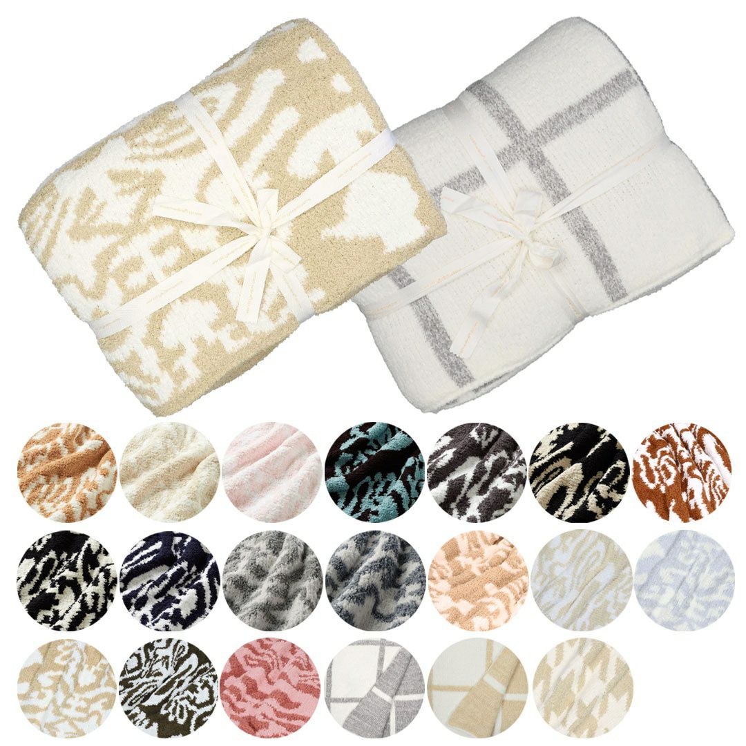 カシウェア/カシウエア KASHWERE ブランケット 大判 ダマスク柄