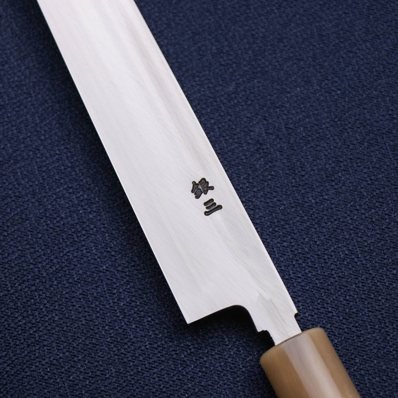 正本銀三鋼柳刃刺身包丁白水牛角口輪朴木柄– yanpingknifesword