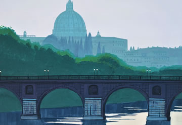 日本画家 柳沢正人 作品集｜イタリアを描く