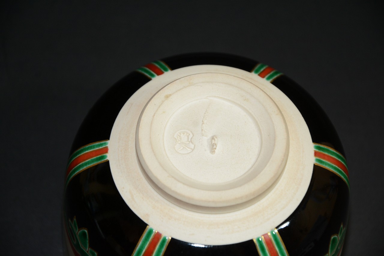 仁清写金菱之図茶碗 京焼 七代高橋道八造 550000円 ご注文は美術工芸