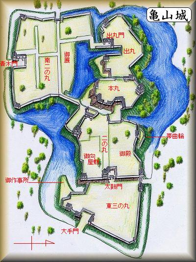 亀山城 正法寺山荘 峯城 古城 余湖