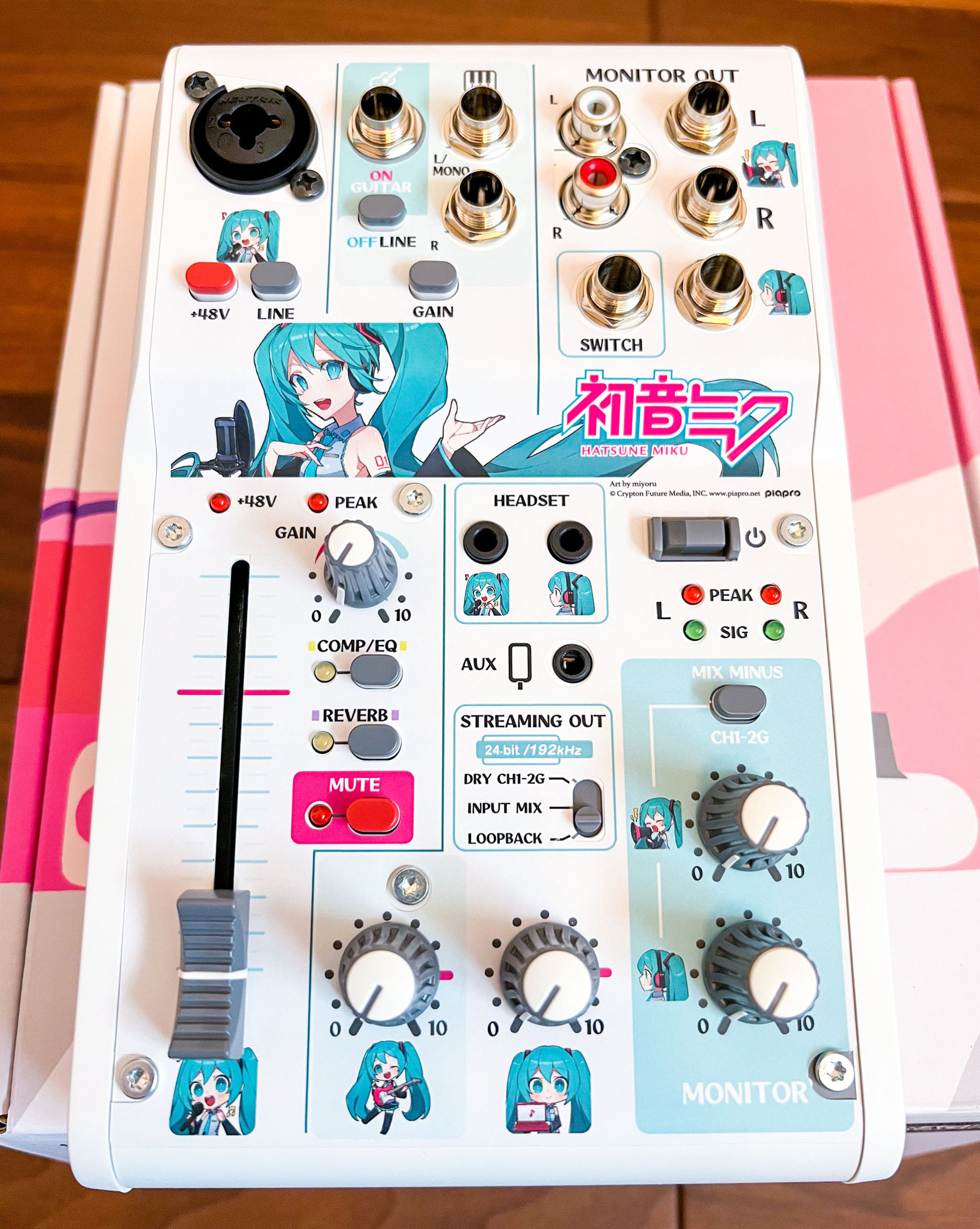 YAMAHA AG03MK2 + 初音ミク仕様オーバーレイシート - 晴れ時々ジャズ