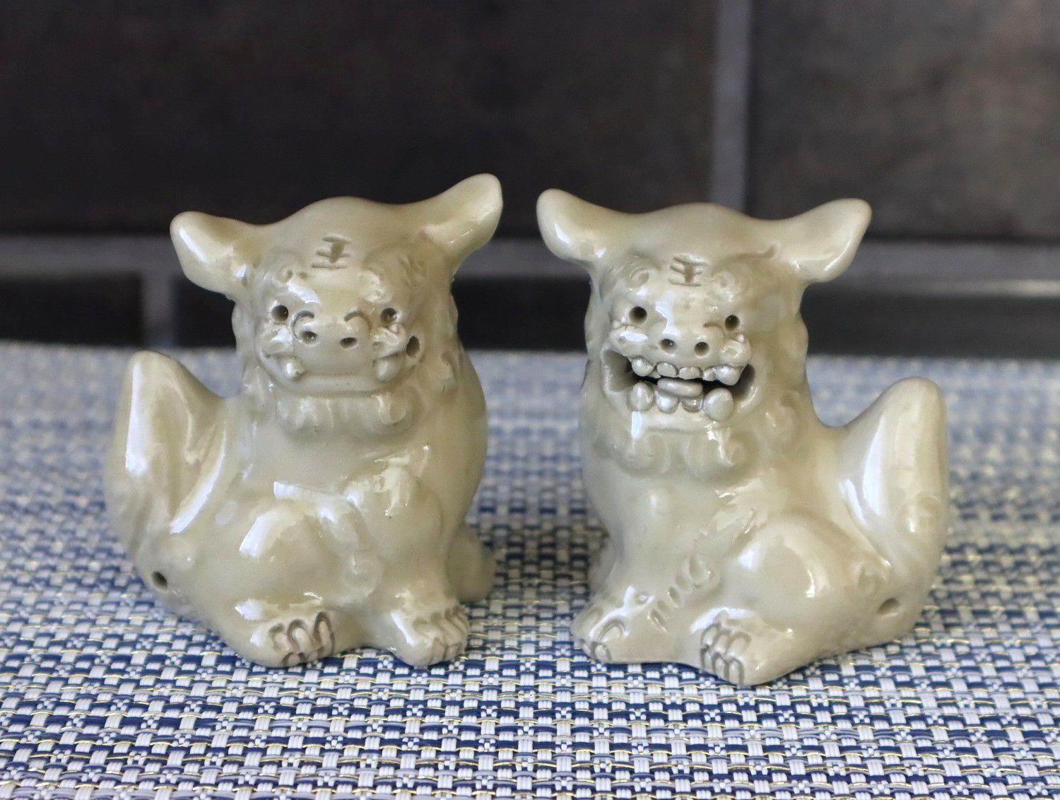 アトリエR 立シーサーペア(小) 黒/宮城將己 | ゆいまーる沖縄 ＜Online＞