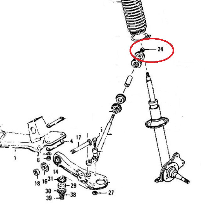 Tension Compression Rod T/C Locking Nut OEM 240Z 260Z 280Z | Z Car