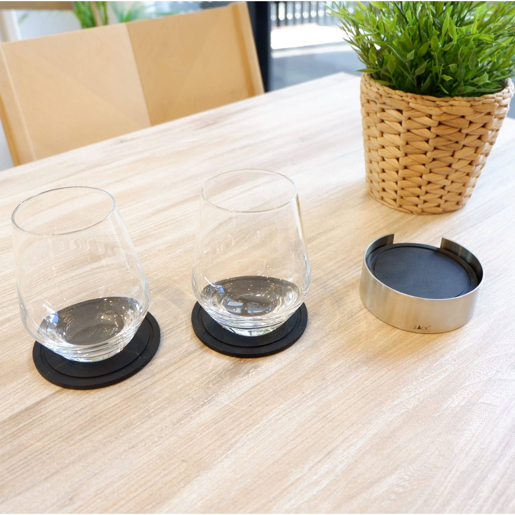 コースターとホルダー｜20384 VETRO HL スタンド付きコースター6枚