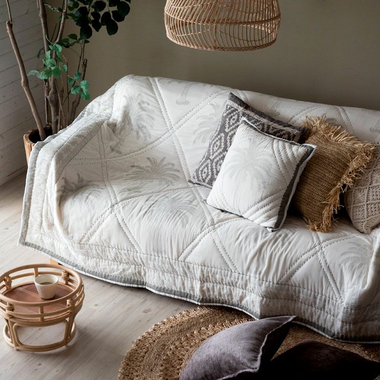 マルチカバー キルト ヤシの木 200×250㎝ | インテリア雑貨のPayung