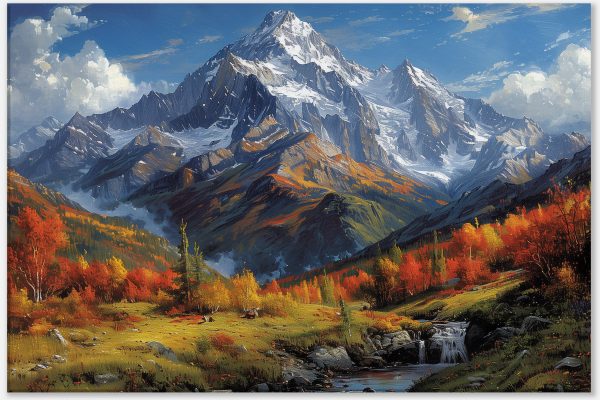 Autumn's Majestic Mountain View – Canvas Print – Zenkov Artistry