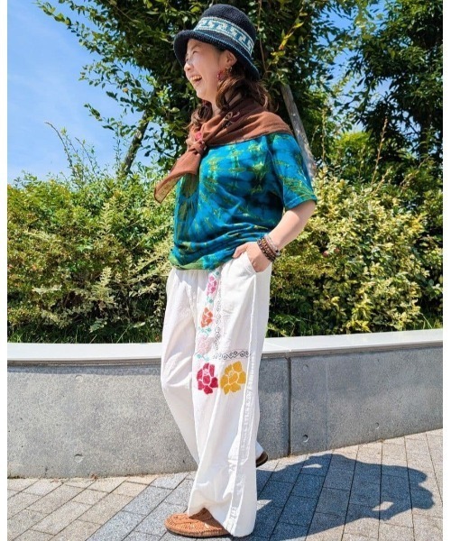 チャイハネ（CAYHANE） パンツ 「チャイハネ」グルイム刺繍MEN'Sパンツ