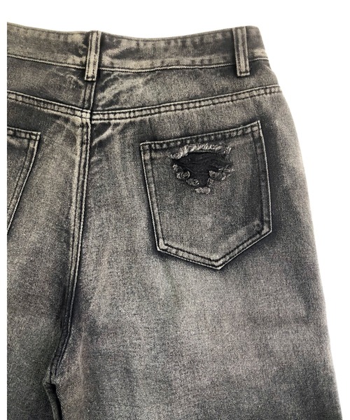FUNdaysion ジーンズ デニム デニムパンツ クラッシュダメージルーズ