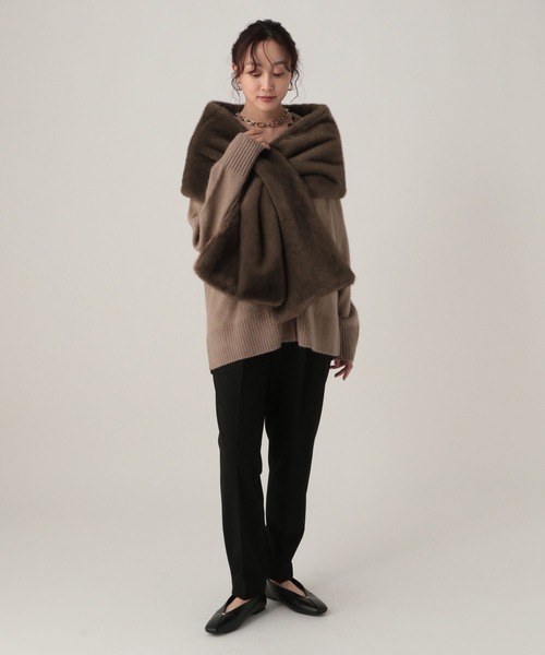 Elura（エルーラ） ストール マフラー ミンクライクファーストール