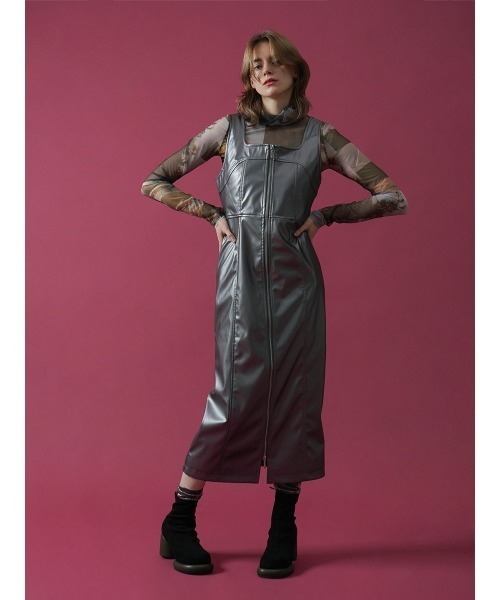 ワンピース DOUBLE ZIP LEATHER ONEPIECE : ZOZOTOWN Yahoo!店 - 通販