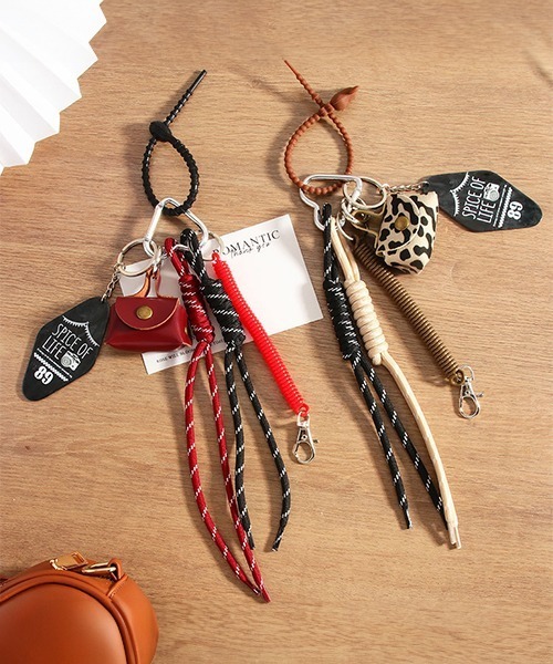 c.u.l キーホルダー ミニバッグ カラビナ付き じゃらじゃら バッグ