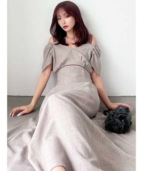 RESEXXY（リゼクシー） ワンピース ダブルストラップフレアワンピース