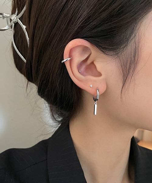 NO WAY ピアス バーデザインスウェイリングピアス/ペア(RZ) レディース