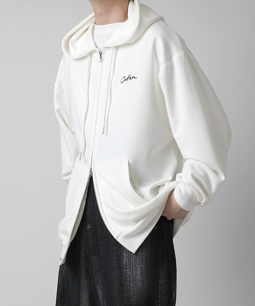 Confirm（コンファーム） パーカー ワンポイント刺繍 ビッグシルエット