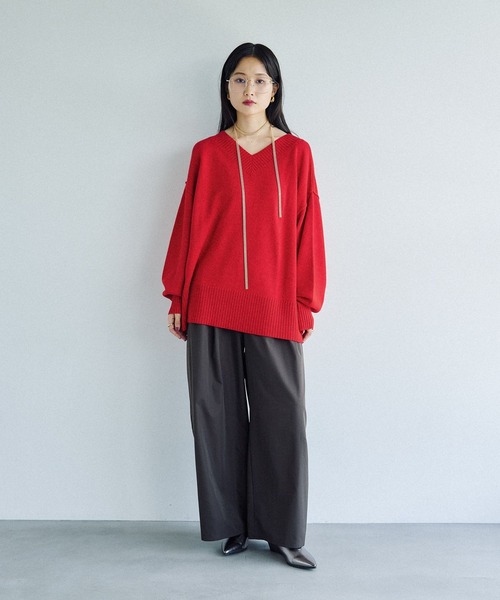 LEPSIM（レプシィム） ニット セーター 7ゲージVネックプルオーバー