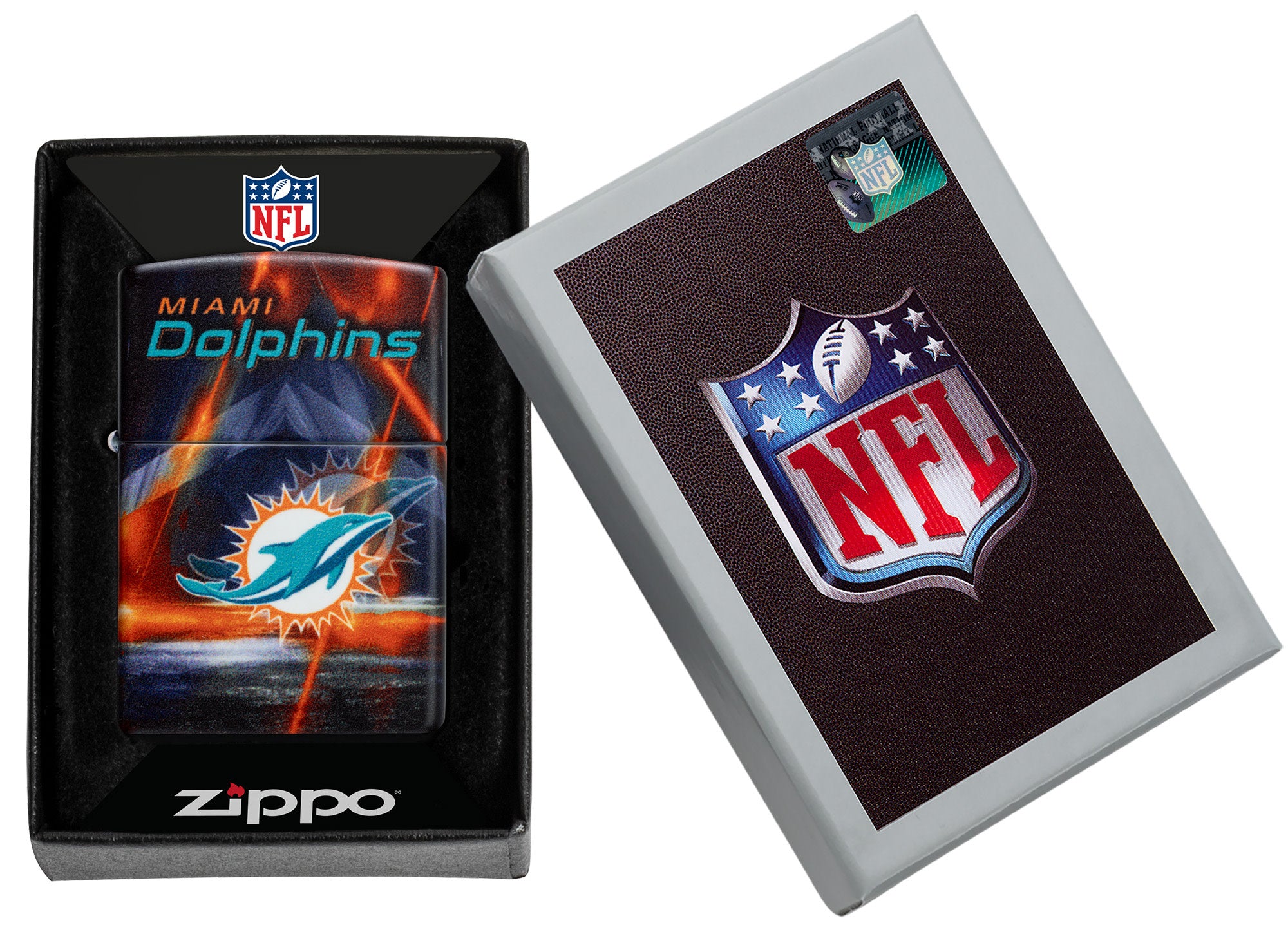NFL Miami Dolphins Team Spirit Design Black Matte Windproof