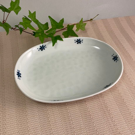 有田焼】一花（青）楕円皿 – 食器・陶器・磁器 - アウトレット通販