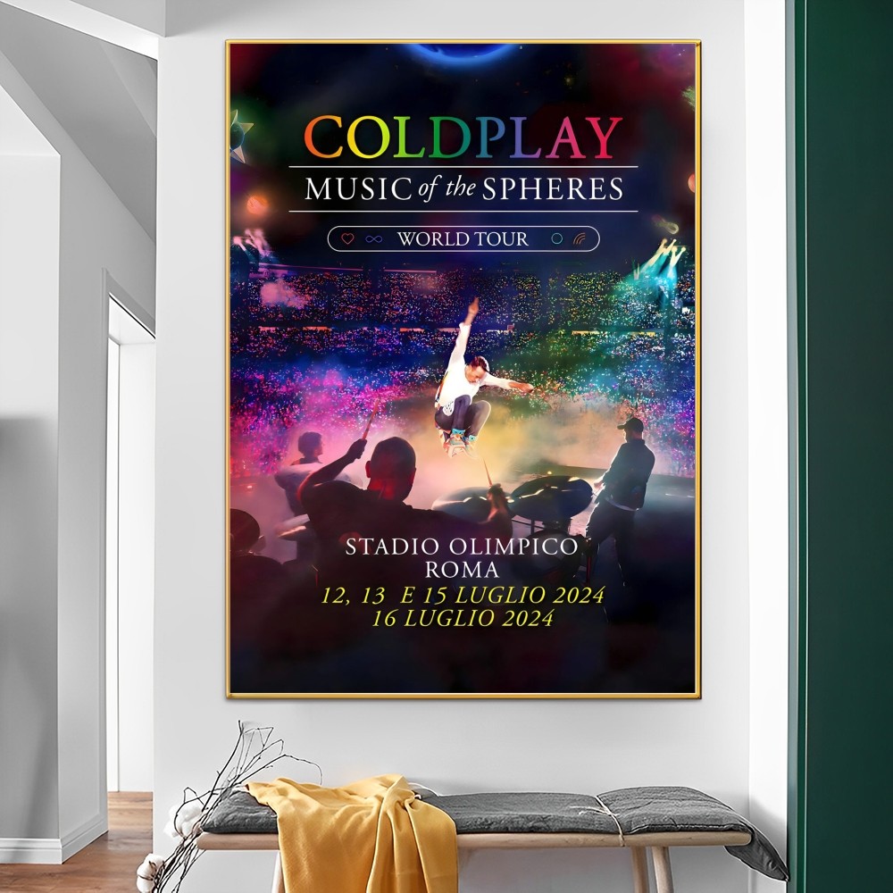 Rock Coldplay Band Whitepaper Poster HD Quality Poster Wall Art