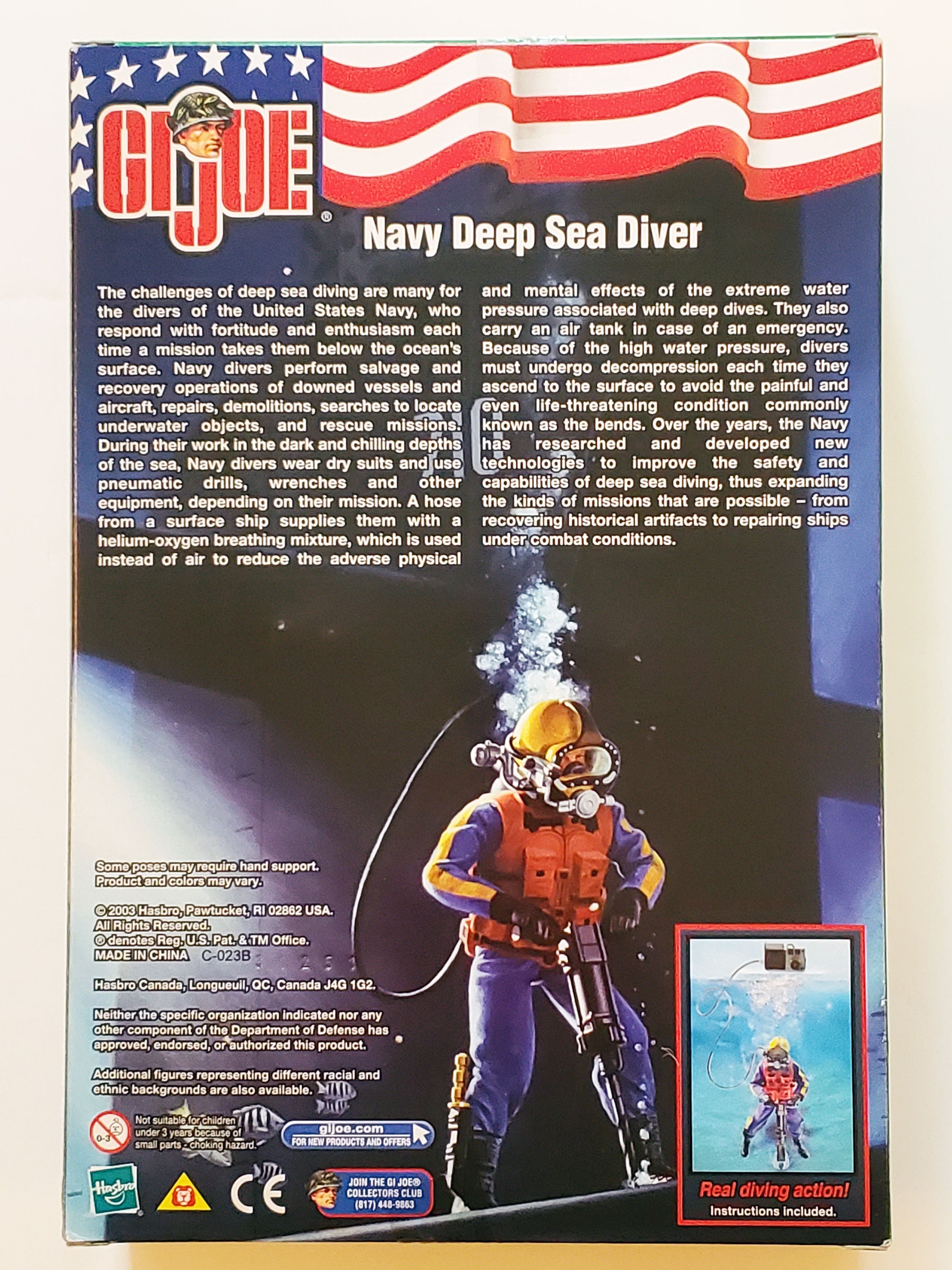 G.I. Joe Navy Deep Sea Diver (Caucasian) 12-Inch Action Figure