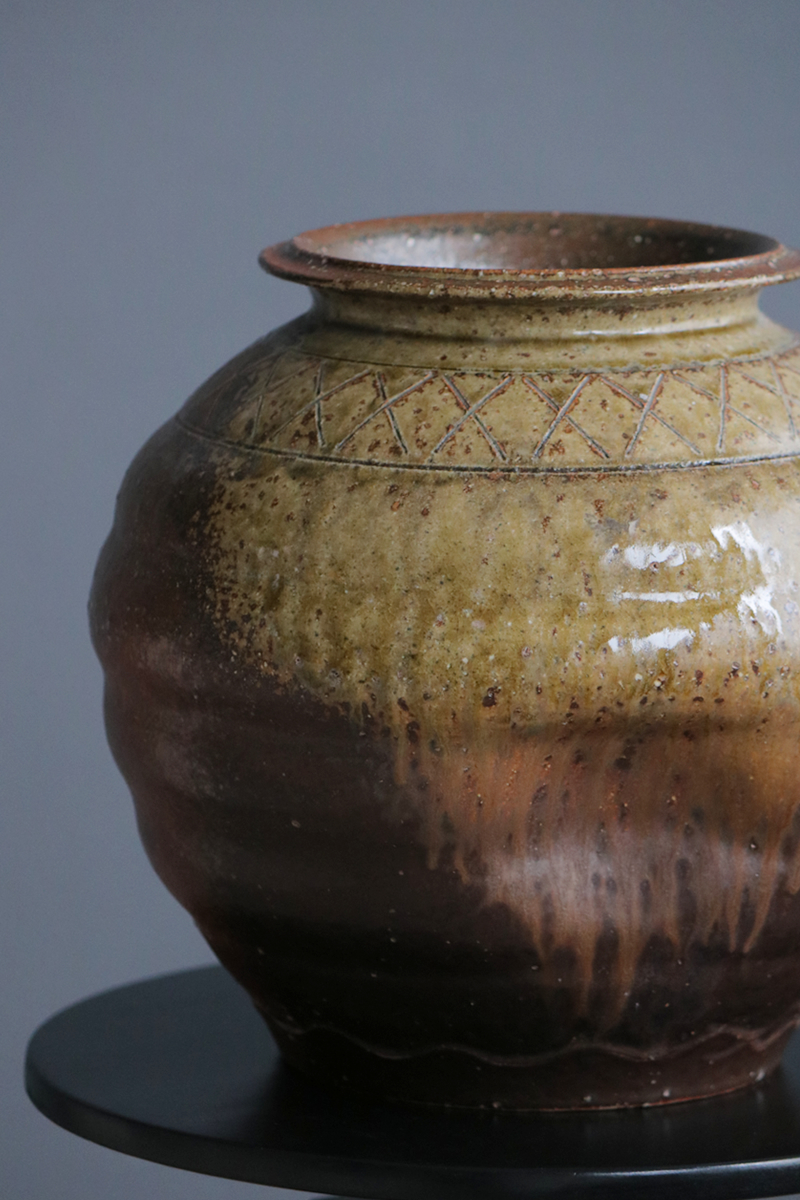 231 信楽焼志がらき花瓶SOUVENIR FOR FOREIGNERS