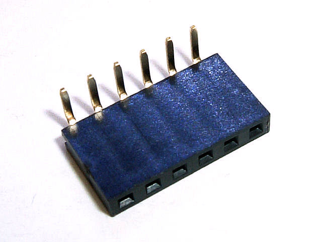 L型ピンソケット 1×6(6P): ケーブル・コネクター 秋月電子通商-電子