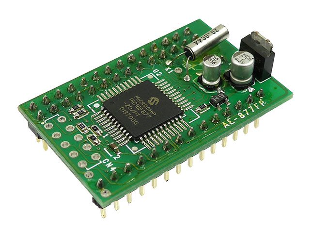 AKI-PIC877モジュール 20MHzクリスタル付: 開発ツール・ボード 秋月