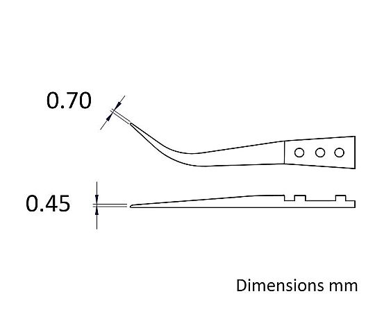 6-7909-16 セラミックチップピンセット 7MZ 【AXEL】 アズワン