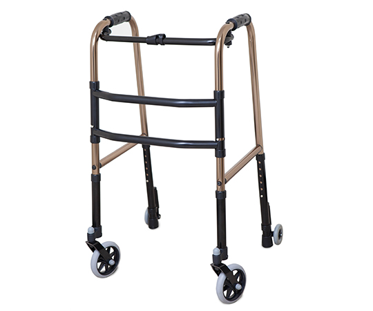 62-6239-16 折りたたみ式歩行器 コンパクトタイプ MRキャスター付