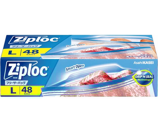 68-1989-34 ジップロック フリーザーバッグ L 48枚入 【AXEL】 アズワン