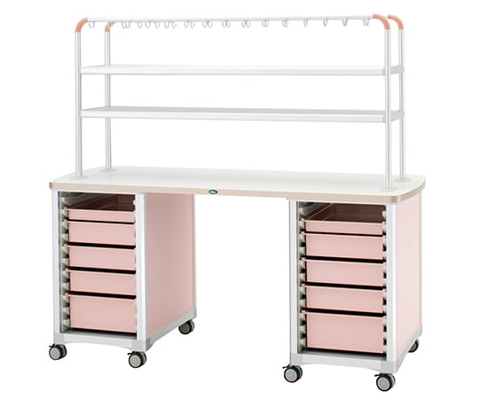 8-4363-12 作業台（ハンガーシェルフタイプ） 1800×700×1661 WT-1805B