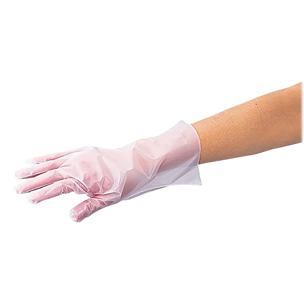 1-4904-03 ラボランサニメント手袋 PE エンボス付（エコノミー） L 10