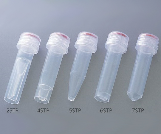2-8004-04 スクリューキャップチューブ 自立型 目盛無し 2mL 滅菌済 1