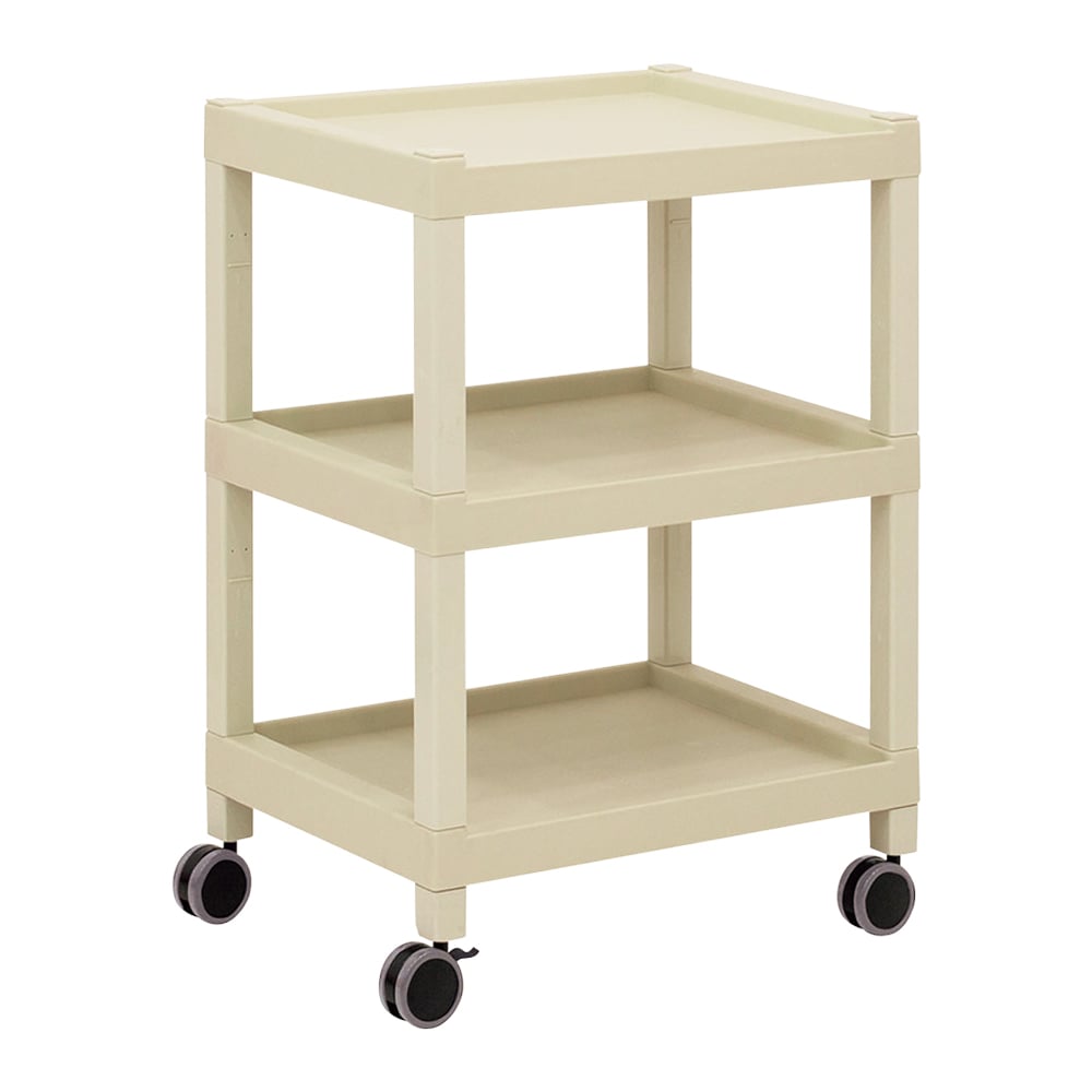 3-6498-03 モバイルカート(角柱タイプ) 3段 600×435×850 MC42 【AXEL