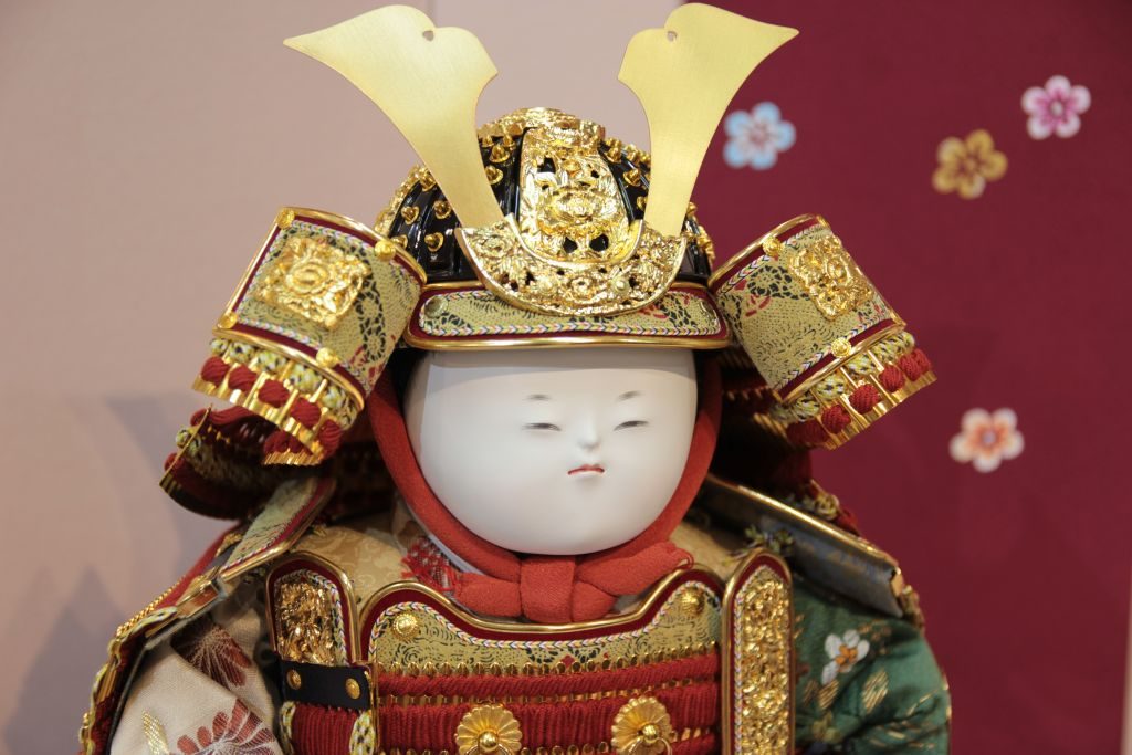 五月人形 大将飾り 桜 桐塑頭 伝統工芸品 | 味岡人形ショッピング