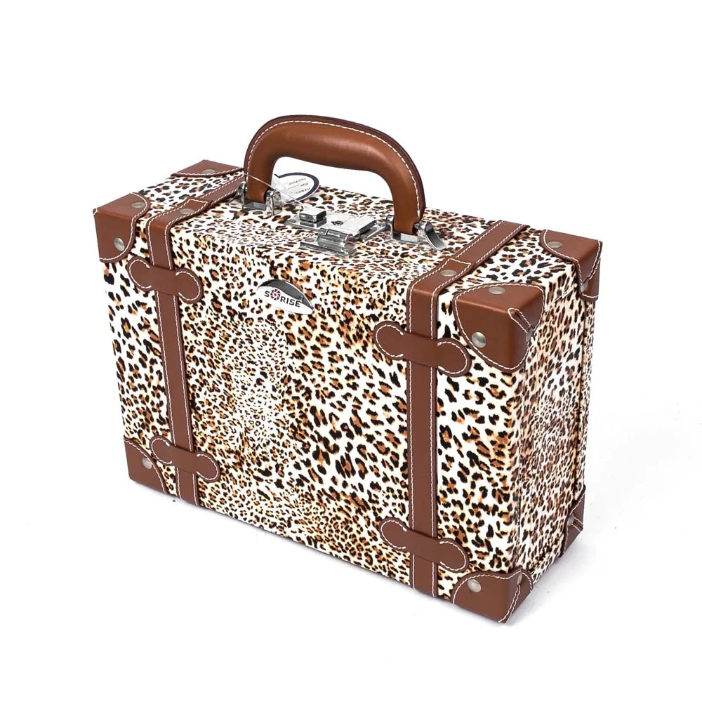 Aluvox PVC-320-T ヒョウ柄メイクアップオーガナイザー収納ケース 化粧