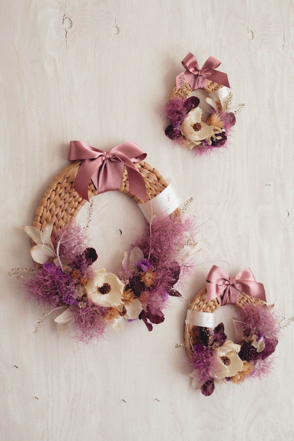 季節限定◇Disc Wreath／ディスクリース スモーキーブルーム／ドライ