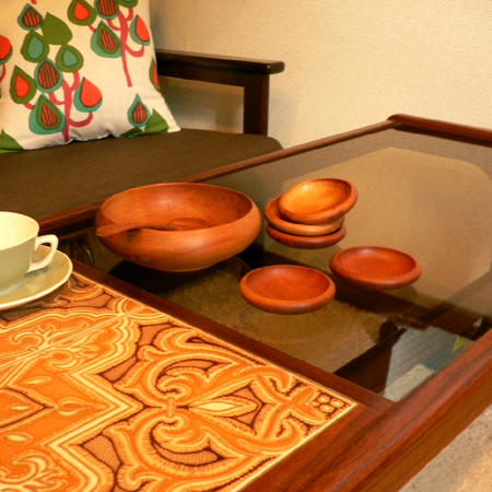 ビンテージ ウッドボウルセット｜アンバーデザイン