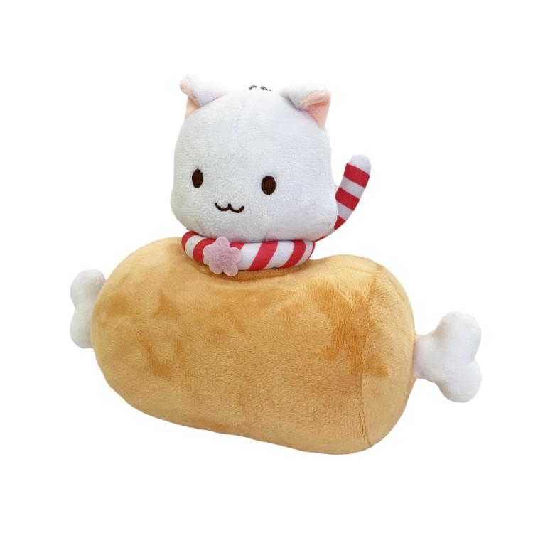 肉に埋め込まれたたまさくらちゃんぬいぐるみマスコット／まちカドまぞ