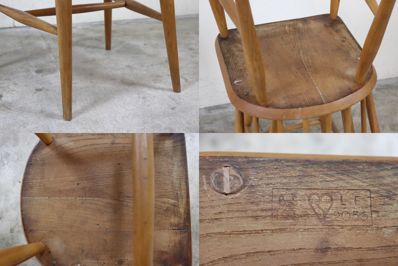 イギリス アーコール社 ercol 50's フープバックチェア（背もたれ6本