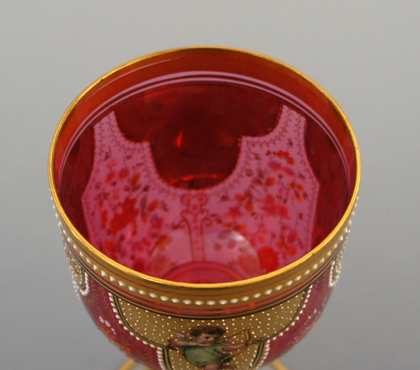 モーゼル「天使文グラス」《アンティックかとう》