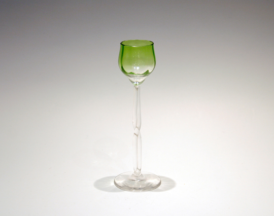 モーゼル「ツイストステムリキュールグラス」《アンティックかとう》