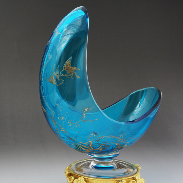 オールドバカラ「三日月形花器」《アンティックかとう》