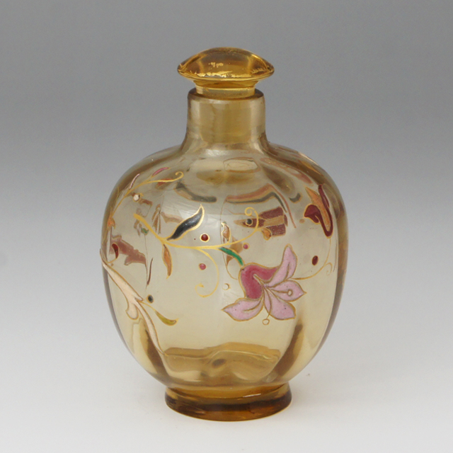 エミール・ガレ「小花文香水瓶」《アンティックかとう》