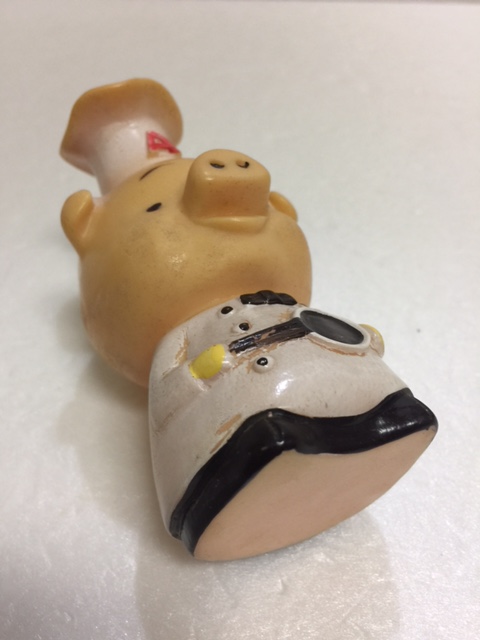 エースコック ブタさん ソフビ人形 10．5cm 当時物 企業物 非売品