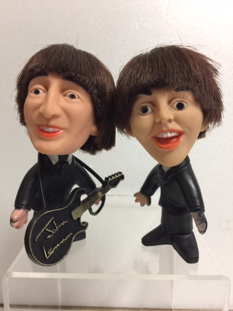 4体セット☆NEMS ビートルズ BEATLES ソフビ人形 11．8cm 当時物