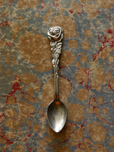 アンティークシルバースプーン ドイツ ローズ 【Antiques Truffle 京都