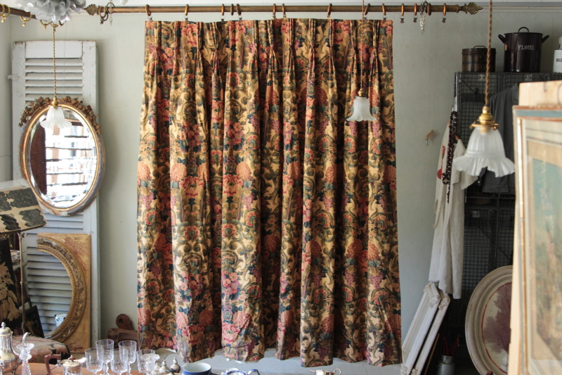 ヴィンテージカーテン アンティークファブリック liberty finsbury